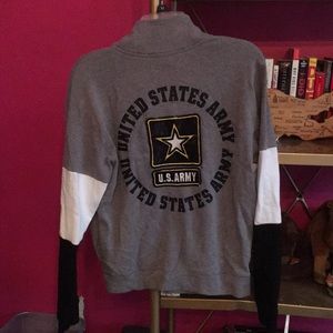 Pink College collection Army 1/4 zip